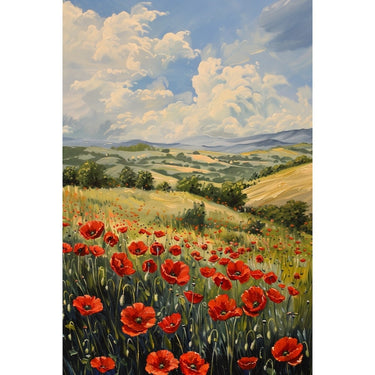 Poppy Field Canvas on Canvas
